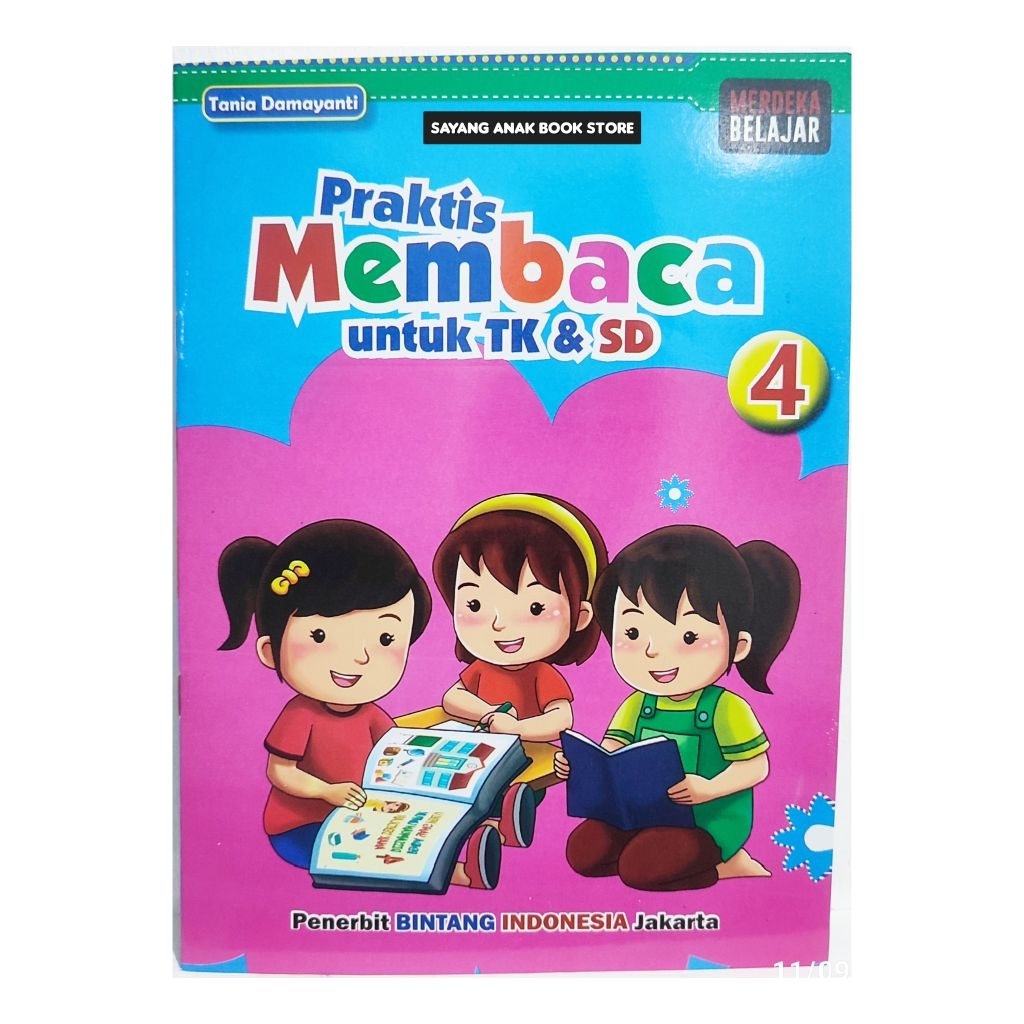 Buku Praktis Membaca Jilid 4 Isi 32 Halaman 18x25 cm Untuk Anak Siswa Tk & Sd Kertas Hvs