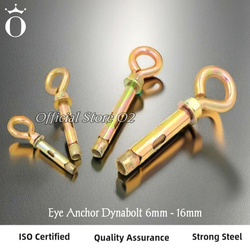 Eye Anchor Dynabolt 6mm 8mm 10mm 12mm 14mm 16mm Origina Eye Bolt