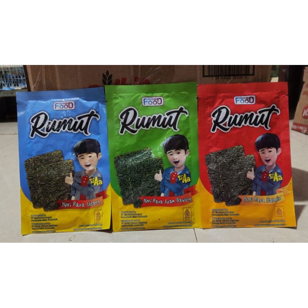 

Rumput laut si aa kemasan 10 gr enakkkk