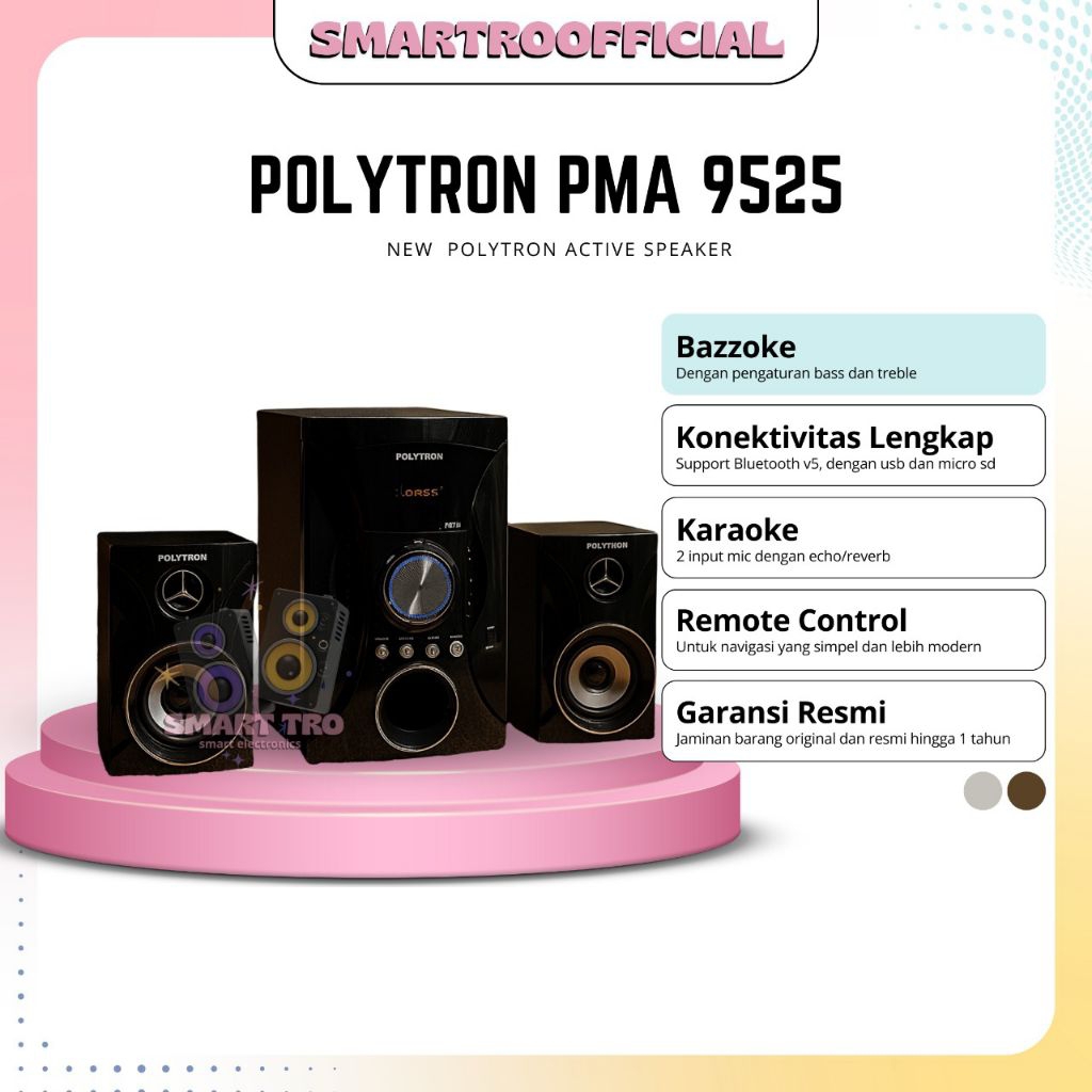 SPEAKER BLUETOOTH SPEAKER POLYTRON SPEAKER KARAOKE SPEAKER BLUETOOTH  KARAOKE PMA 9525 / PMA 9310 10