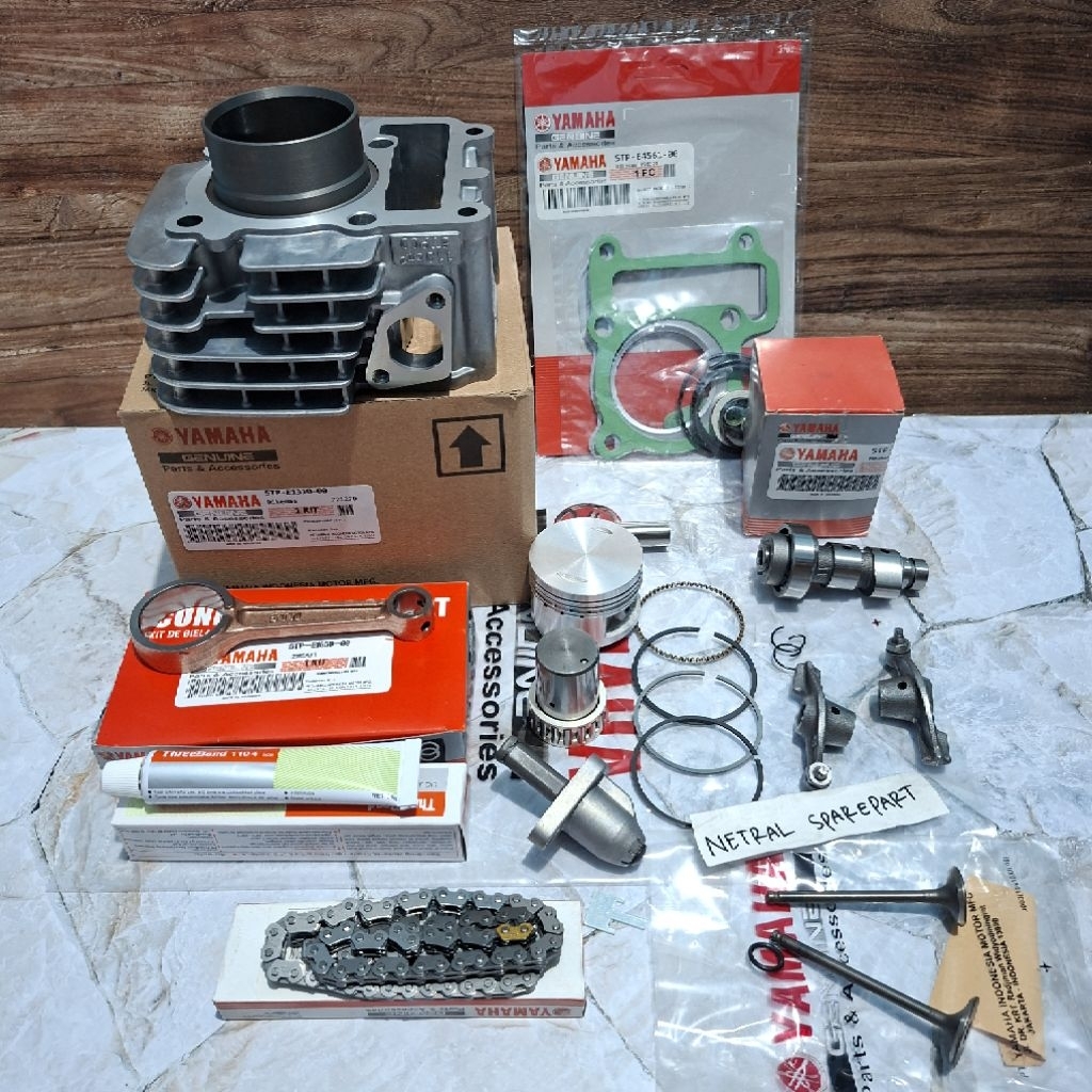 BLOK SEHER KOMPLIT 5TP 9 ITEM YAMAHA JUPITER Z LAMA,JUPITER Z BURHAN,VEGA R NEW 2006/2008