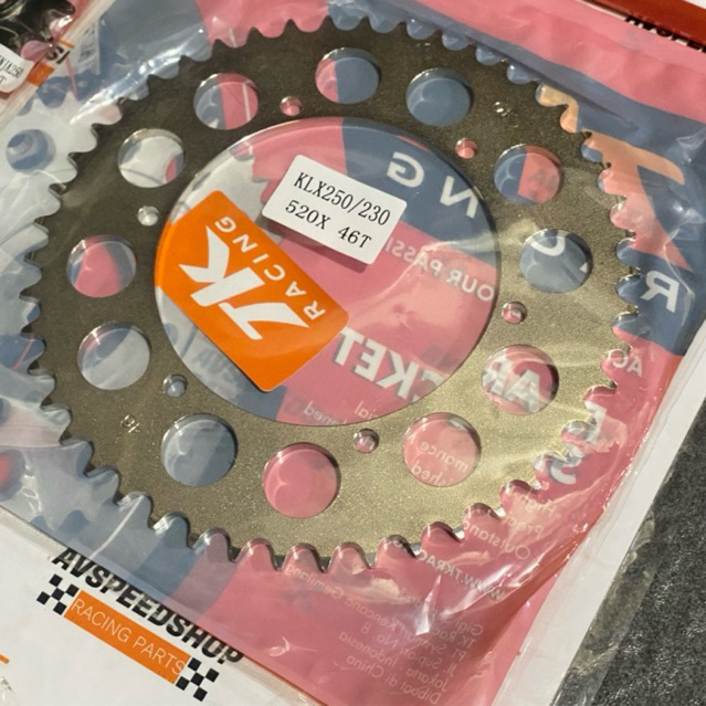 GIR GEAR BELAKANG TK KAWASAKI KLX 230 / 250 TEBAL 520 [45T - 55T] ORIGINAL TK RACING