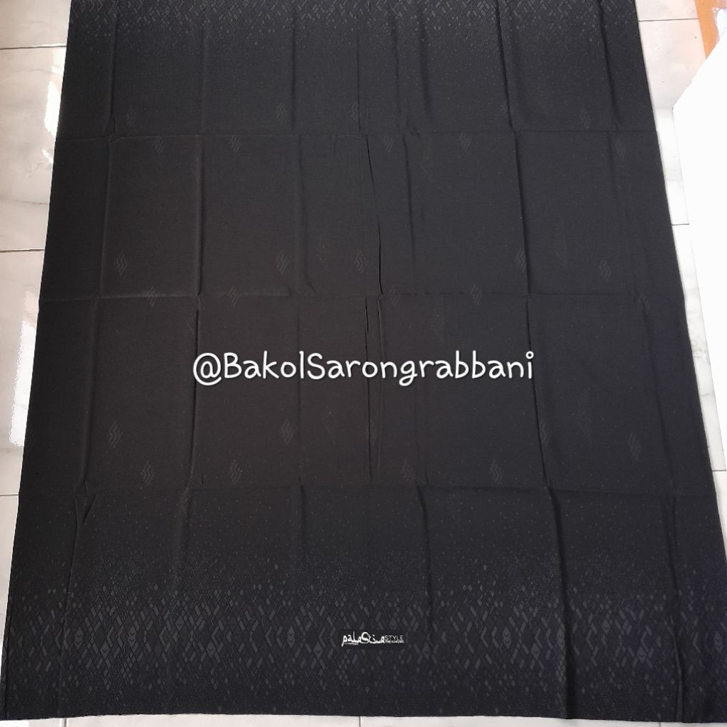 sarung rabbani hitam polos sarung musaqo 100% ori bisa cod