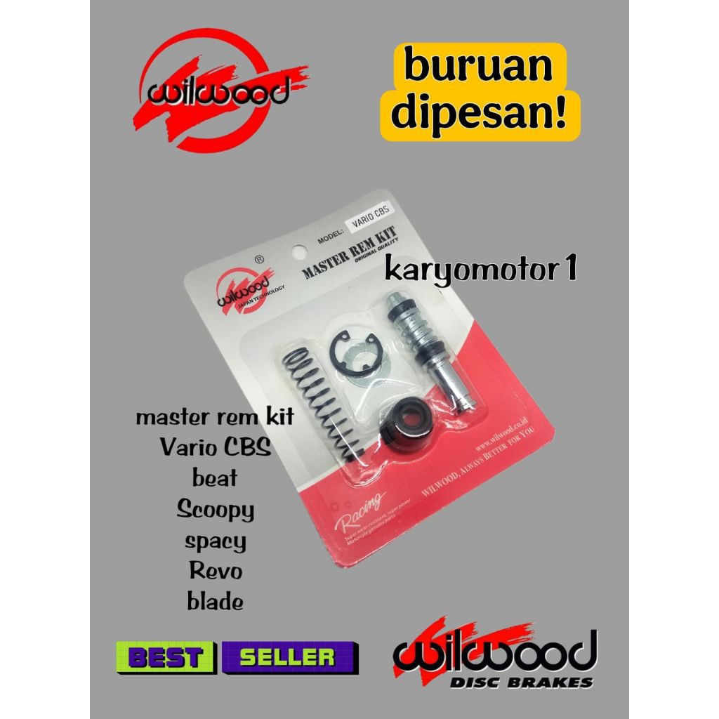 master rem kit wilwood ,sil master Vario CBS / beat / Scoopy / spacy Vario 110