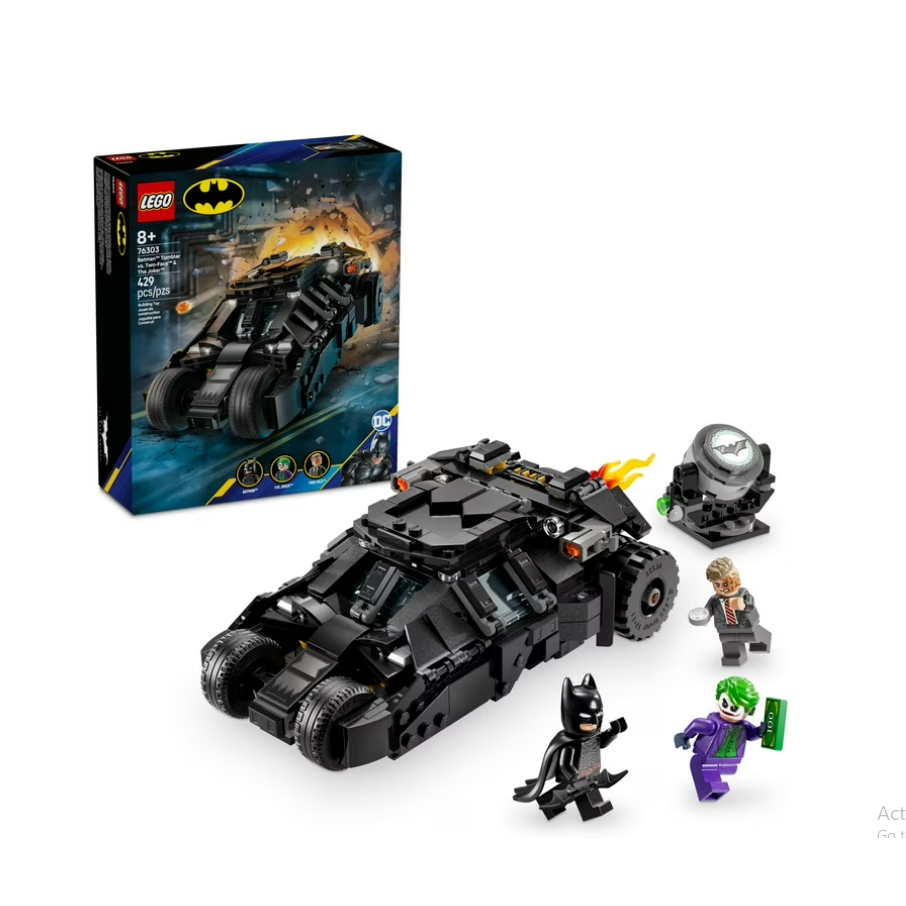 LEGO DC Batman Tumbler vs. Two-Face & The Joker Toy Building Set - Superhero Batmobile Toy from The 
