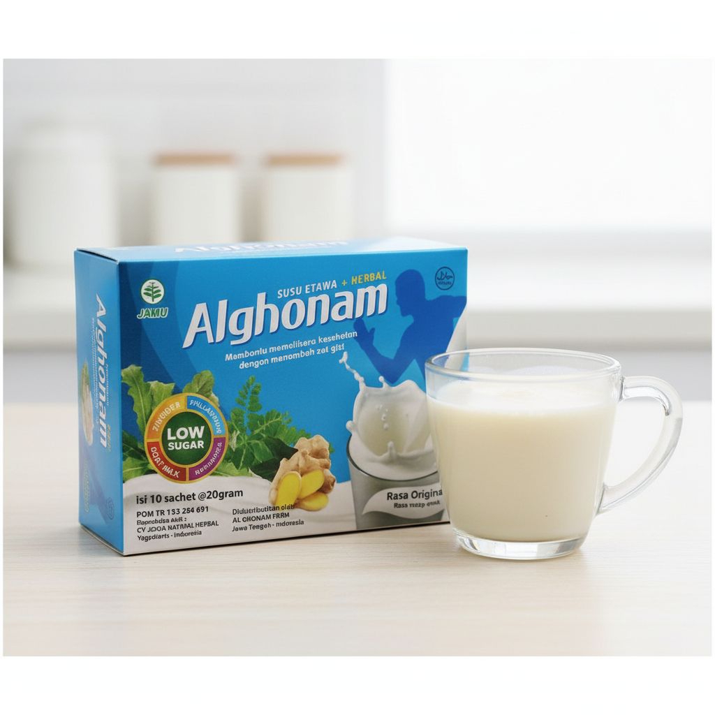 

Susu Kambing Etawa Original ALGHONAM plus Herbal 20 gr × 10 sachet