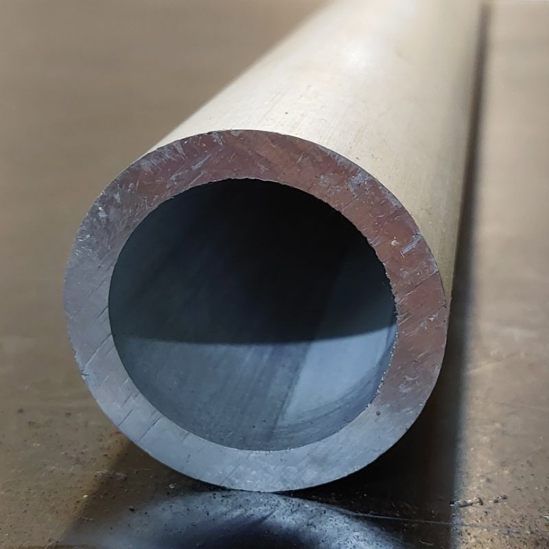 Pipa Alumunium / Aluminium 6063 OD 50 .8 mm x ID 38.8 mm Tebal 6 mm Harga panjang 100 cm • 110 cm • 