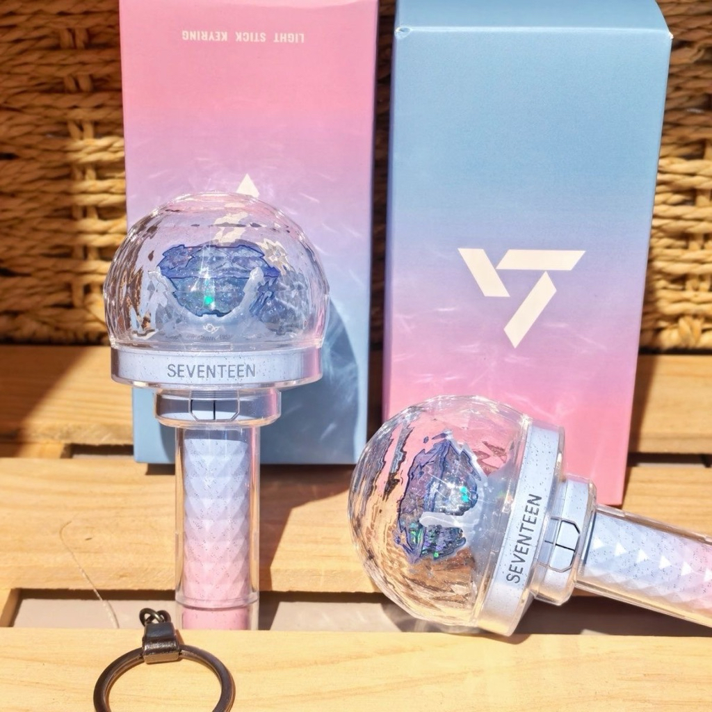 (READY STOCK) Siap Kirim Mini Caratbong Keyring Lightstick Seventeen Keychain Gantungan SVT