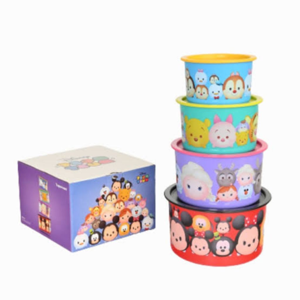 Tupperware Tsumtsum Canister Toples Anak Motif Lucu Imus Disney