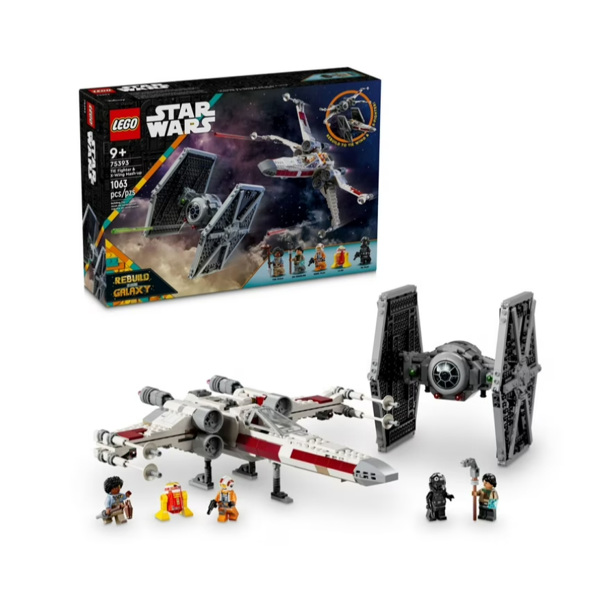 LEGO Star Wars TIE Fighter & X-Wing Mash-Up Building Set - Star Wars Toy for Boys & Girls, Ages 9+ -
