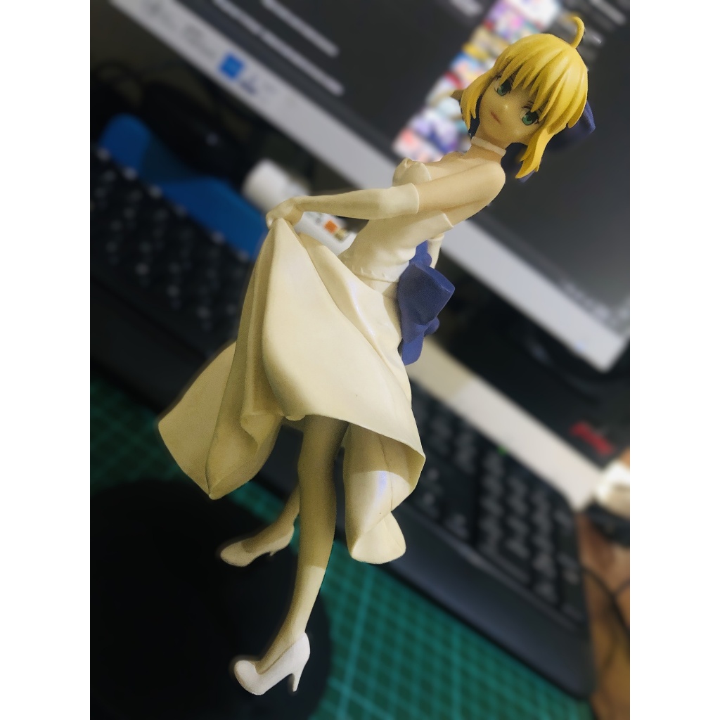 Action Figure Fate Stay Night UBW Saber Wedding Dress SQ Good Smile Company Craneking Banpresto