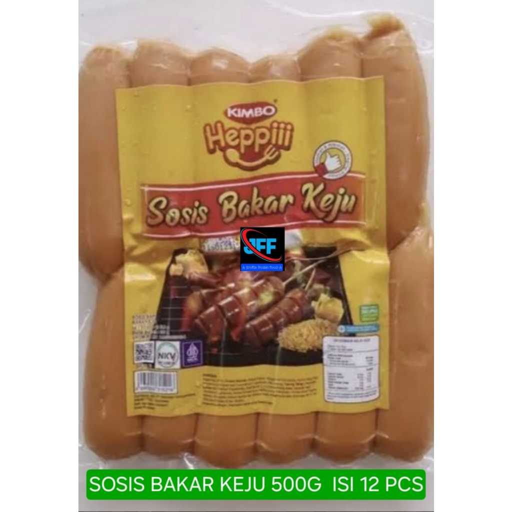 

KIMBO Heppiii Sosis Bakar Keju 500gr/isi 12pcs]