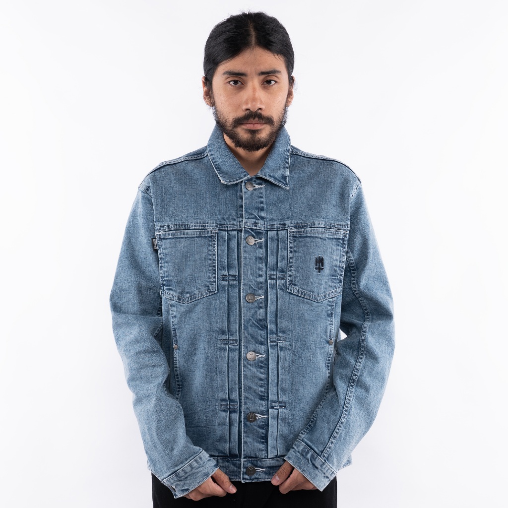 CIRRUS MATERNAL DISASTER WASHED DENIM TRUCKER JACKET ORIGINAL