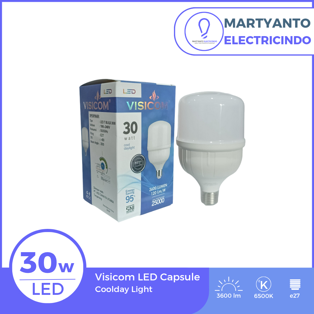 Lampu LED Capsule Visicom 30 Watt warna putih