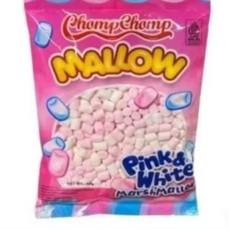 

Chomp chomp marshamallow Pink White candy permen 60gr