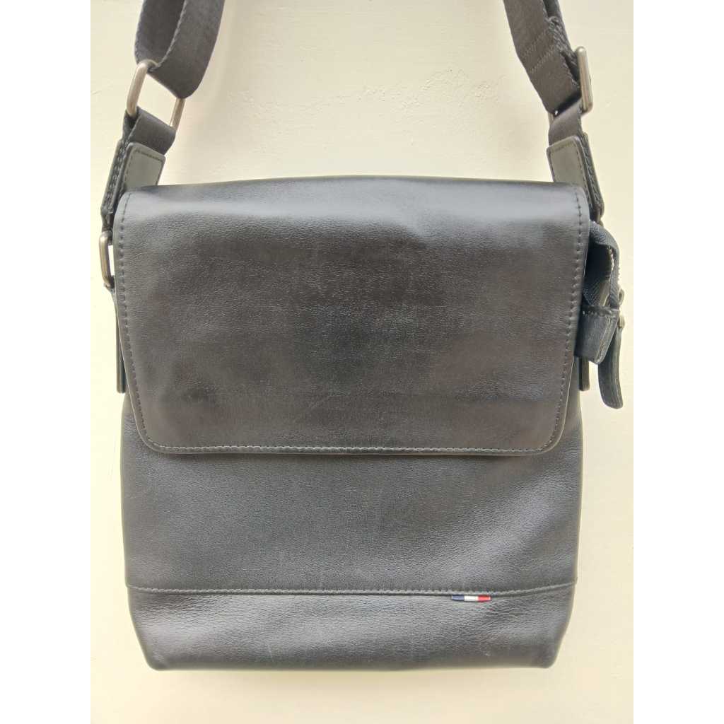 Tas Selempang Sling Bag Cowo Pria Kulit asli prelove second tanpa minus