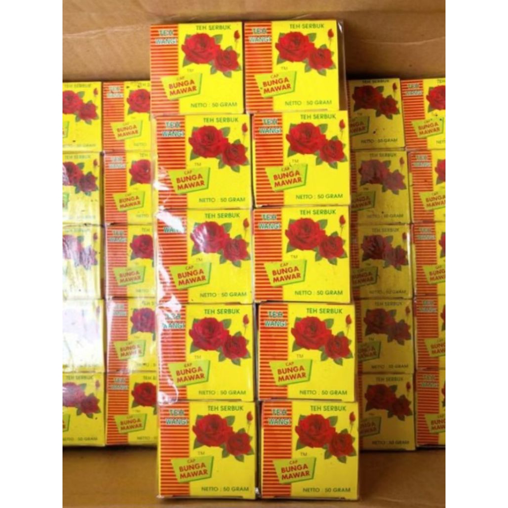 

Teh Bubuk Cap Bunga Mawar / Mawar 10 Kotak