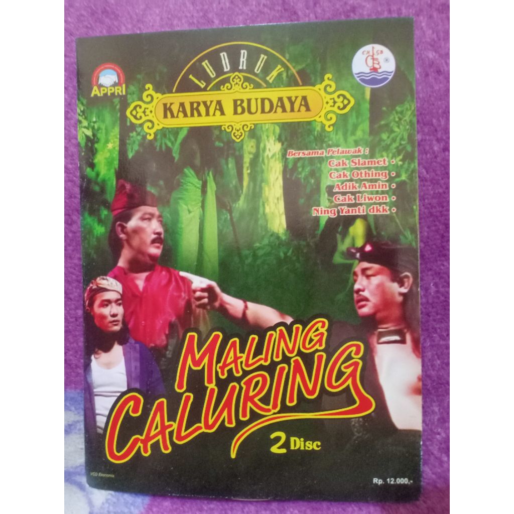 VCD LUDRUK KARYA BUDAYA MALING CALURING 2 DISC