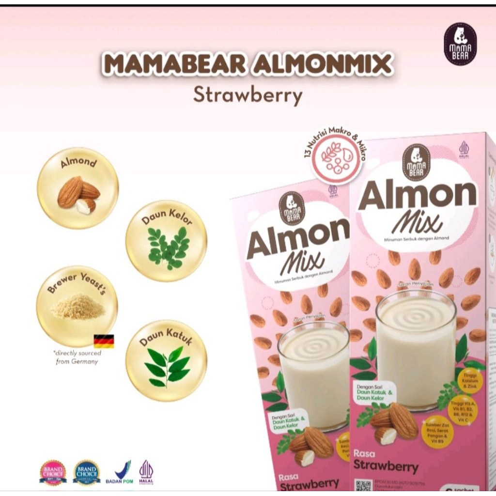 MamaBear Almon mix Strawbery