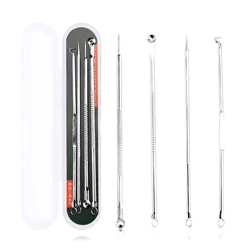 Paket Alat Pembersih Komedo Jerawat 4in1 |(MH)