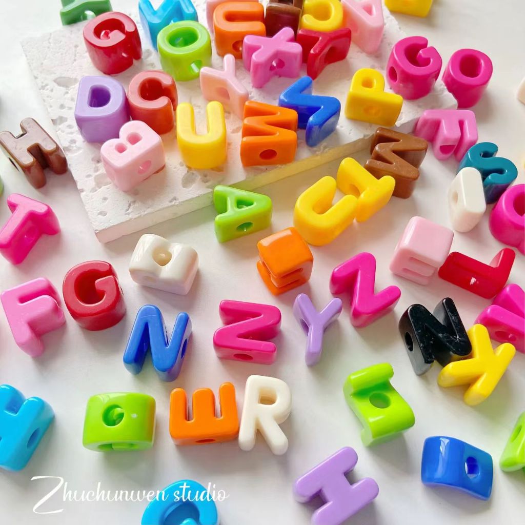 【1PCS】Manik huruf |Manik manik huruf |Manik huruf besar |beads huruf - 26 huruf