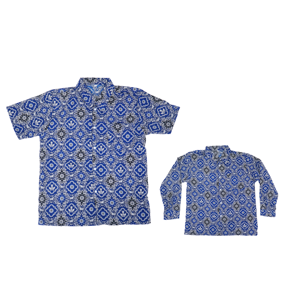 SERAGAM SEKOLAH SMP BATIK TUNAS HARAPAN BIRU LENGAN PANJANG LENGAN PENDEK