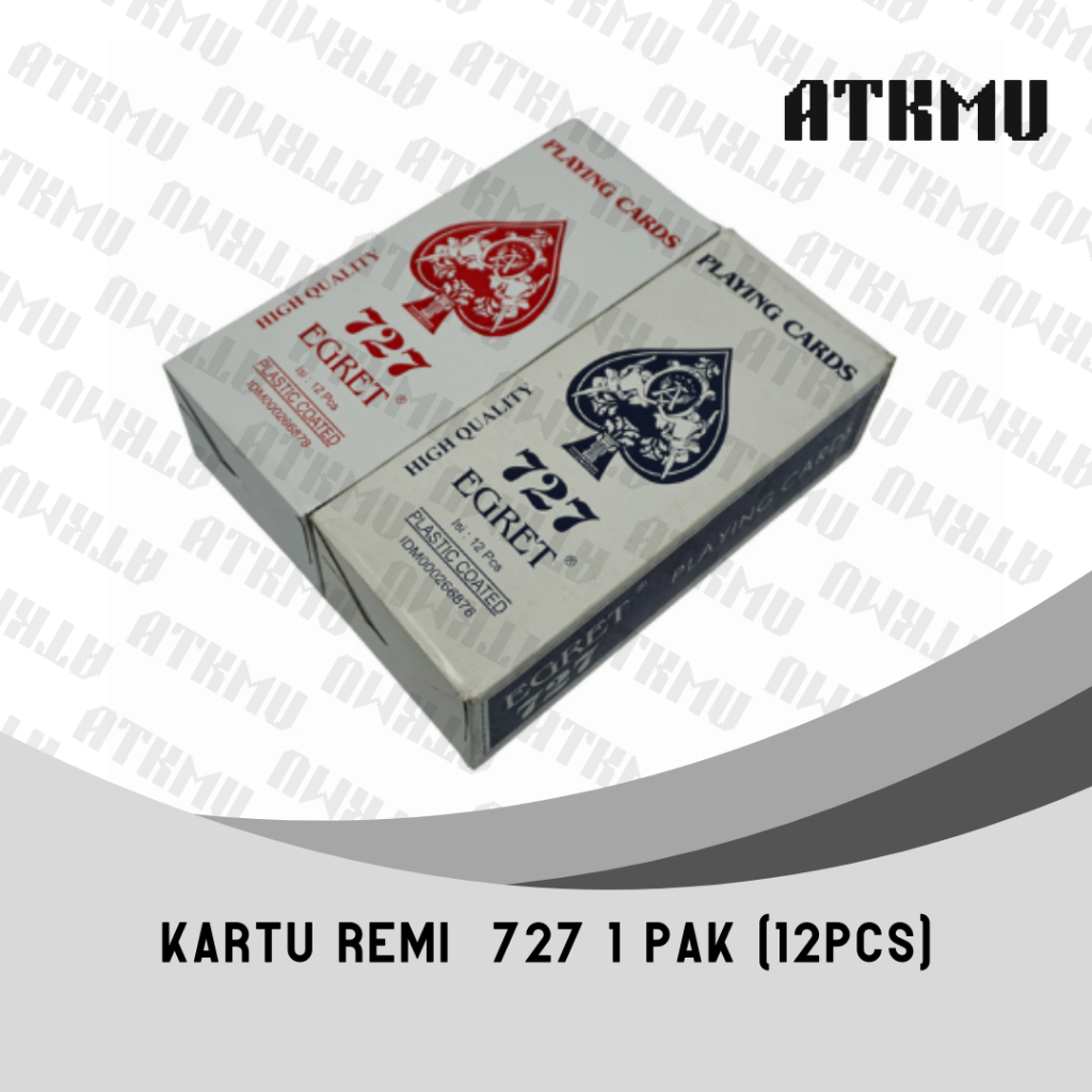 Kartu Remi Egret 727 Play Card – [1 PACK] Isi 12 Pcs