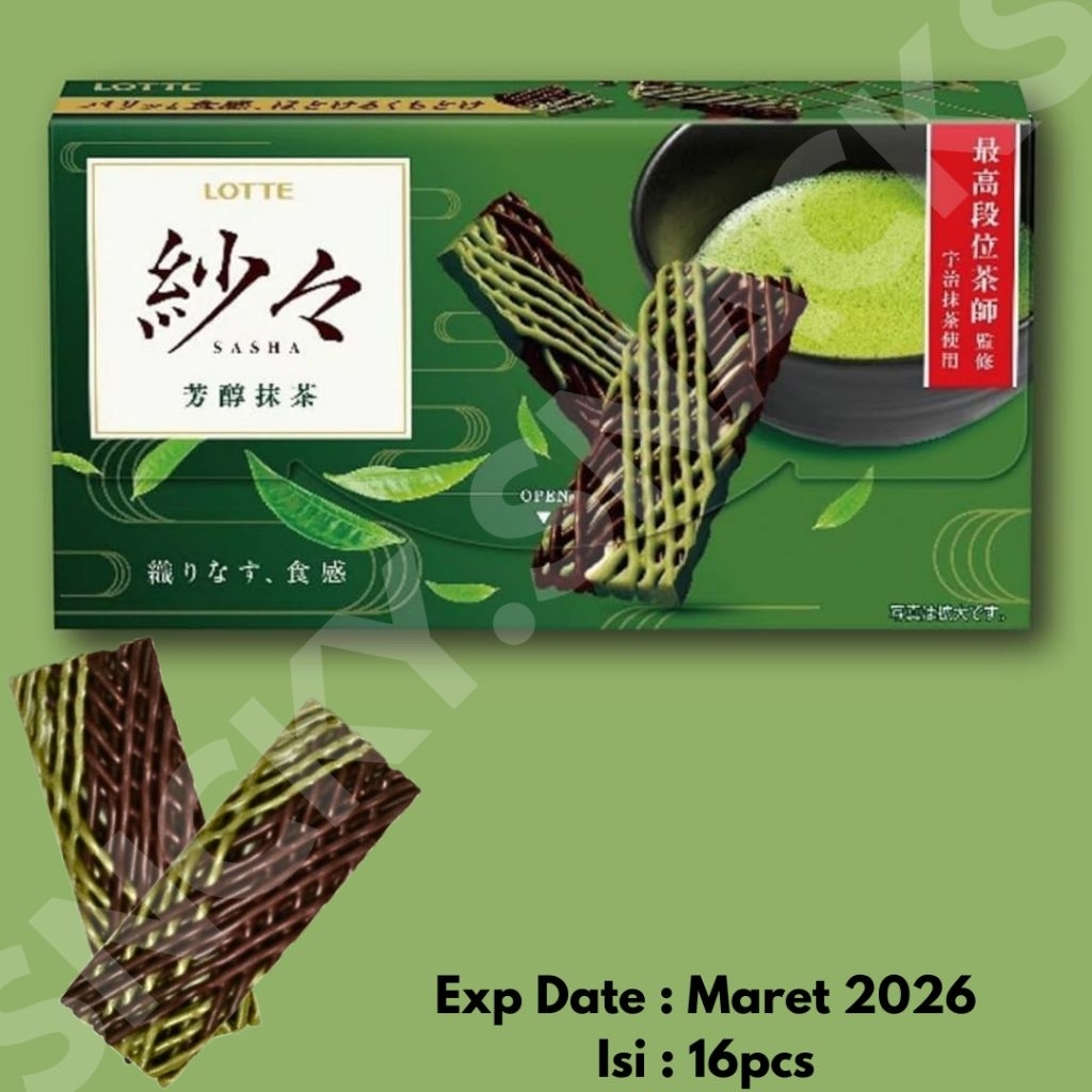 

SNACK JEPANG LOTTE SASHA Chocolate Matcha