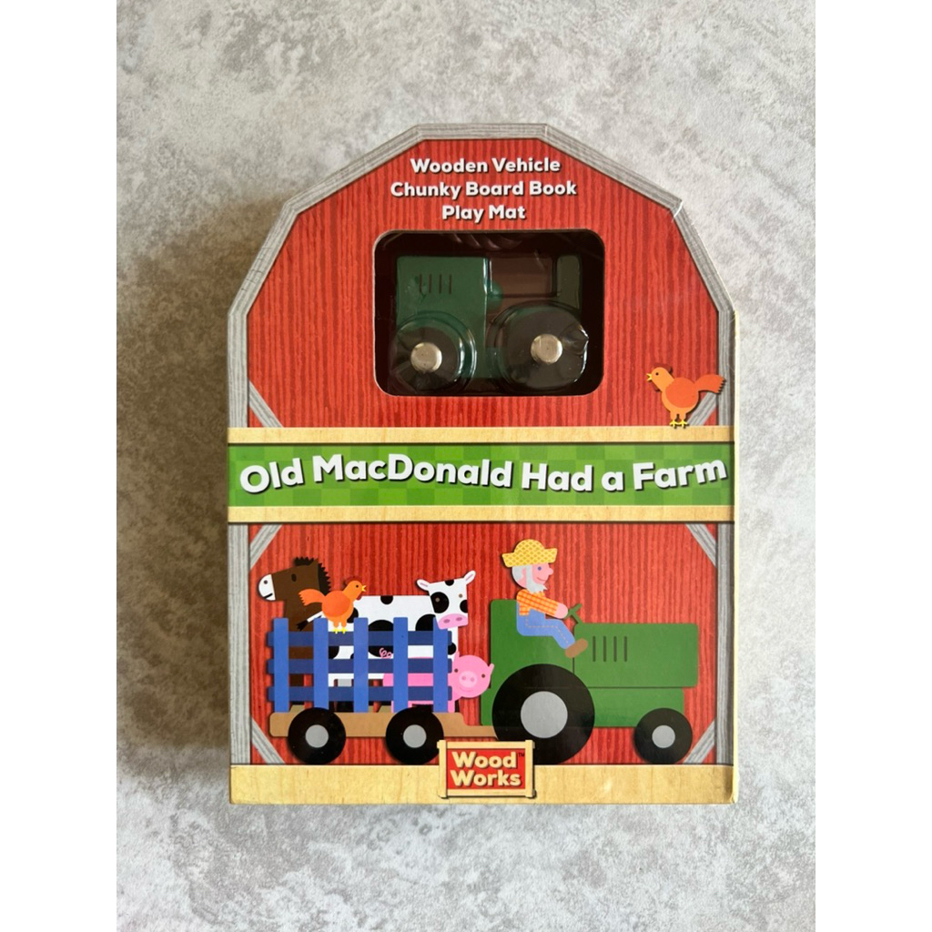 One set mini book & tractor Old Mac Donald. Board Book. Buku anak 0-5 tahun.
