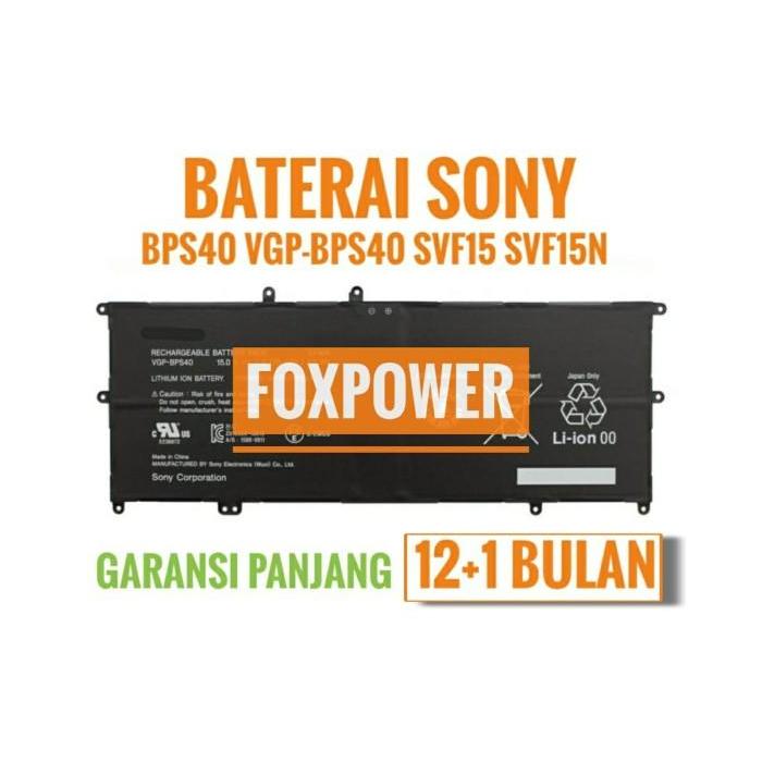 Baterai Laptop Notebook Sony Vaio Ultrabook VGP-BPS40