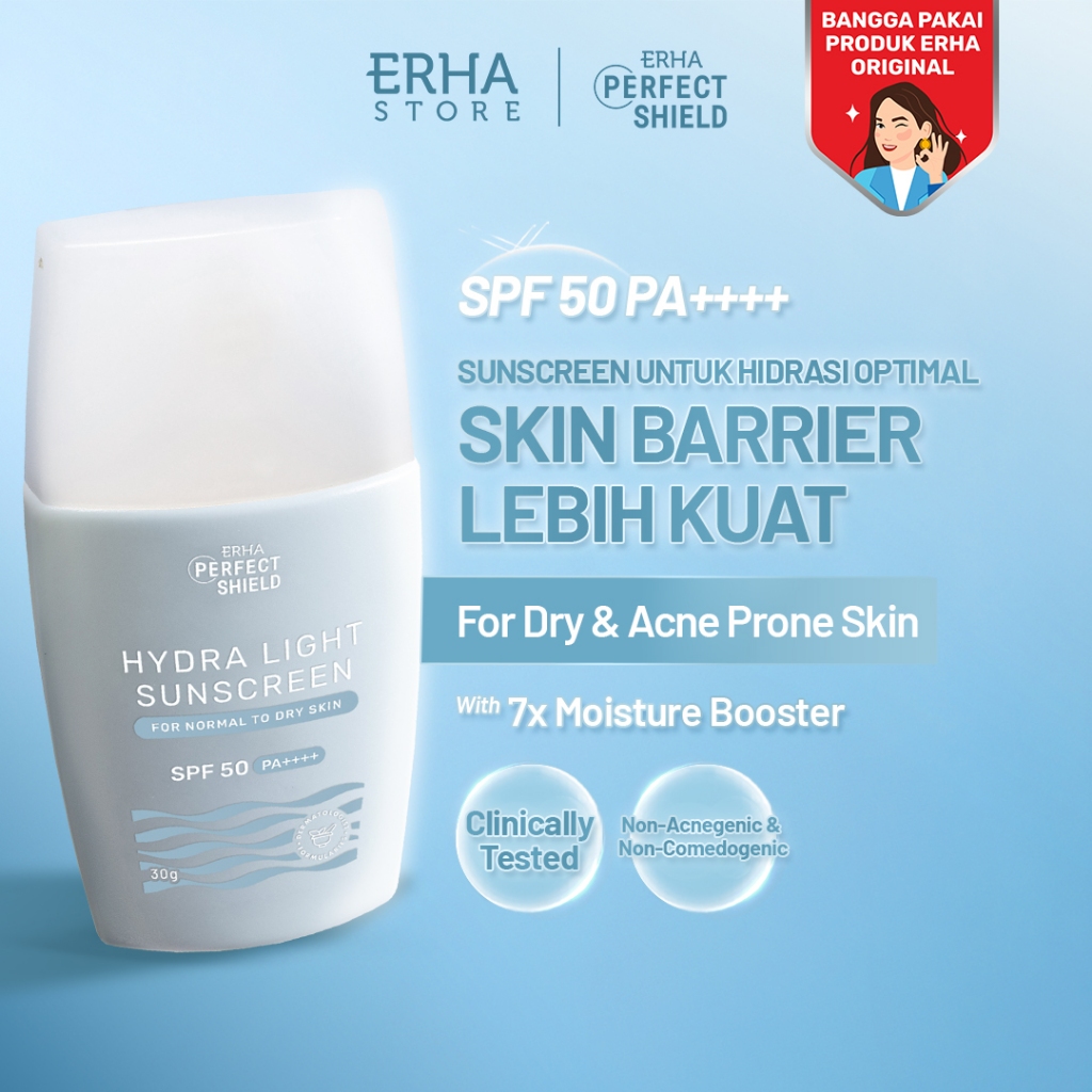 ERHA Perfect Shield Hydra Light Sunscreen SPF50/PA++++ - Sunscreen Kulit Kering