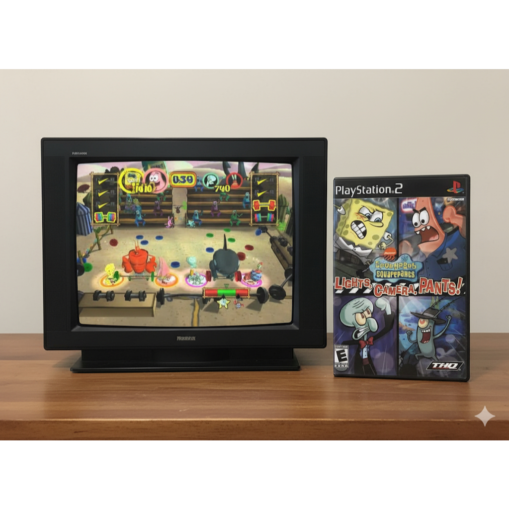 [ Game PS2 Playstation 2 ] SpongeBob SquarePants: Lights, Camera, Pants