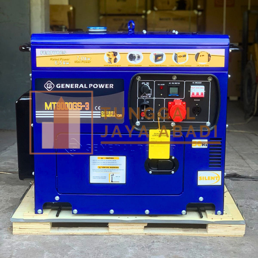 Genset Silent General MT9000GS-3 (3 Phase) - 7000 Watt