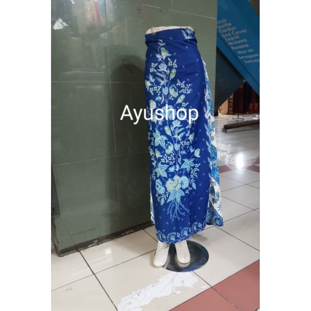 Rok Bawahan Kebaya -Rok Payung Batik Cap Motif Bunga – Allsize Jumbo Friendly
