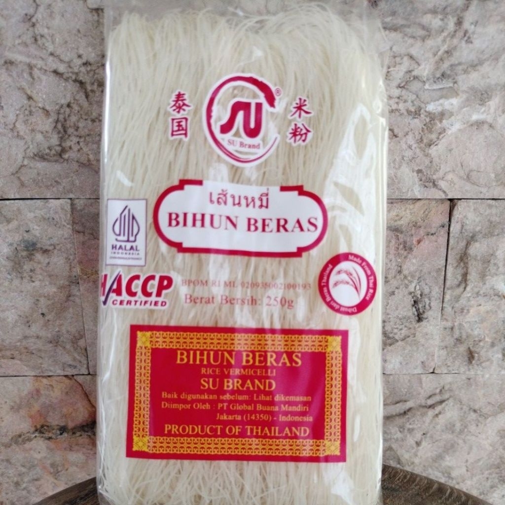 

SU Bihun Beras Thailand 250 gram( Halal)