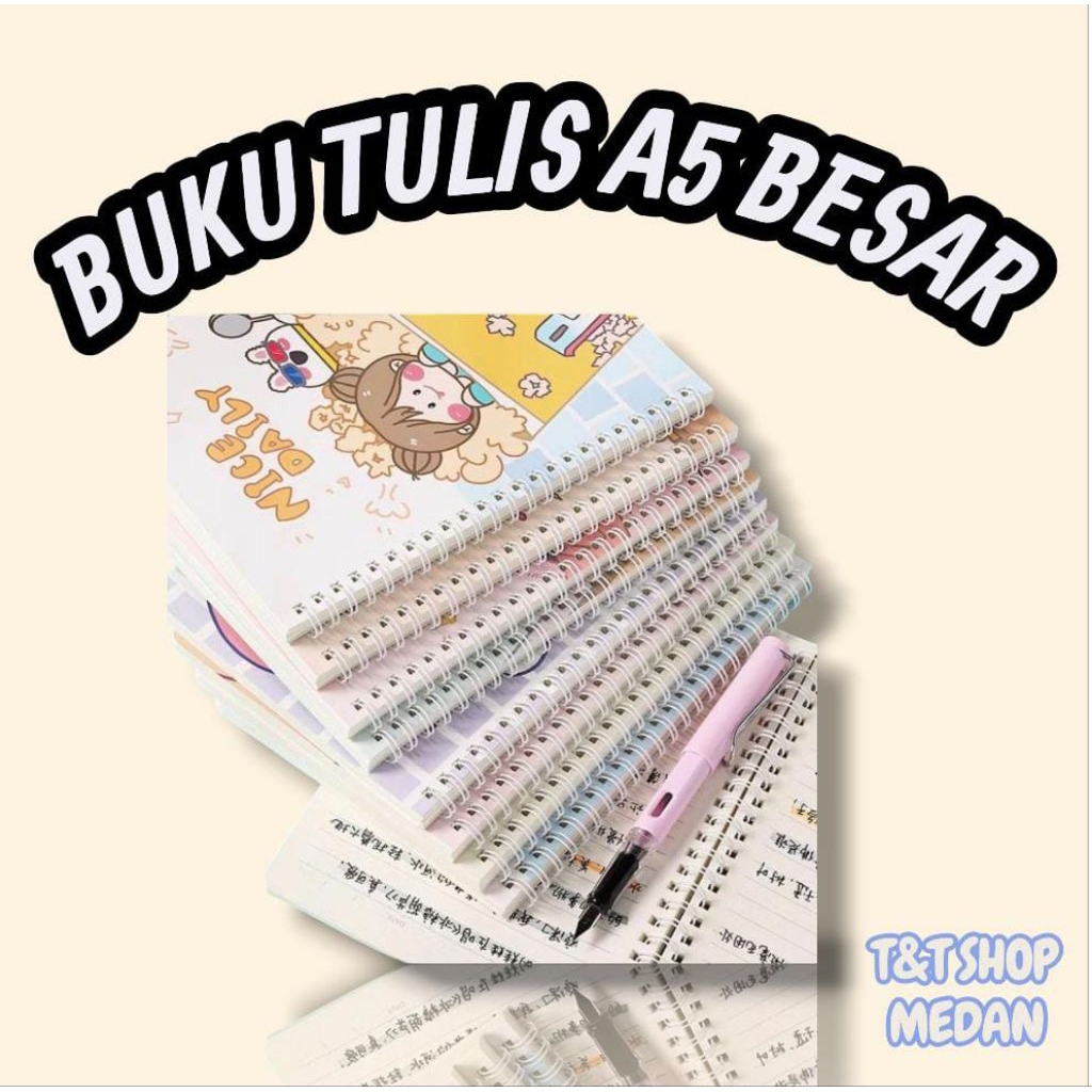 

T&T SHOP BUKU TULIS DIARI COWOK CEWEK MOTIF KARTUN LUCU