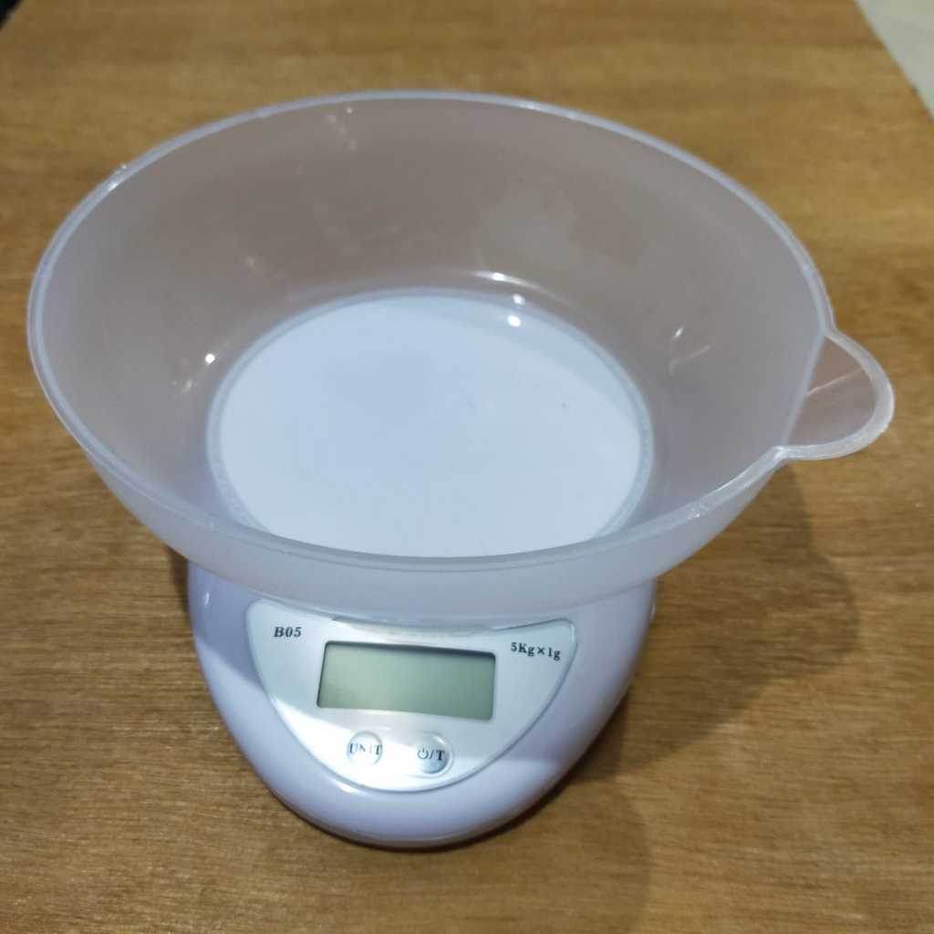 Timbangan Duduk Digital 5 Kg + Mangkok Timbangan Kue