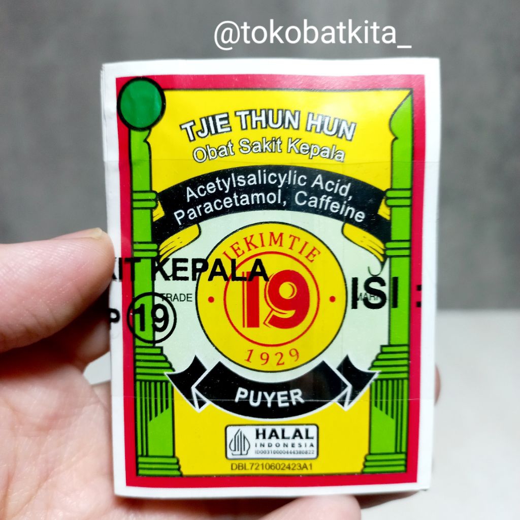 PUYER SAKIT KEPALA CAP 19 / MENGOBATI SAKIT KEPALA SAKIT GIGI NYERI OTOT / BUBUK