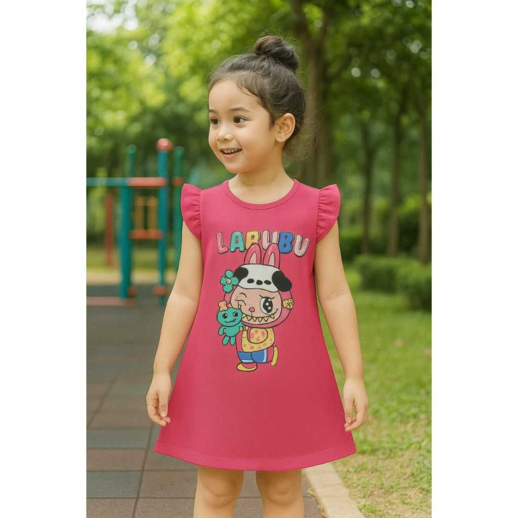 Daster Labubu Anak Umur 3 - 8 Tahun