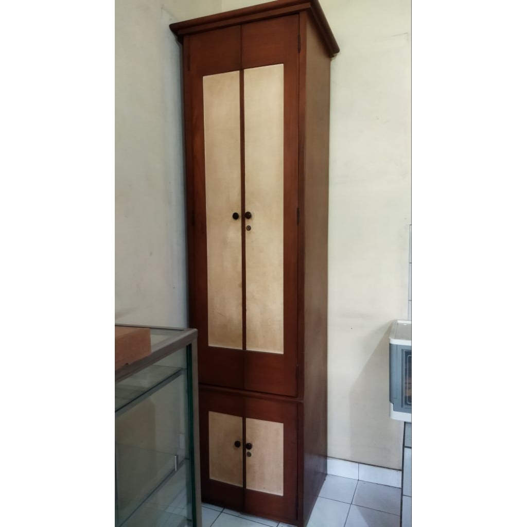 Lemari Kayu Tempat Penyimpanan Barang 5 Sekat (BARANG SECOND)