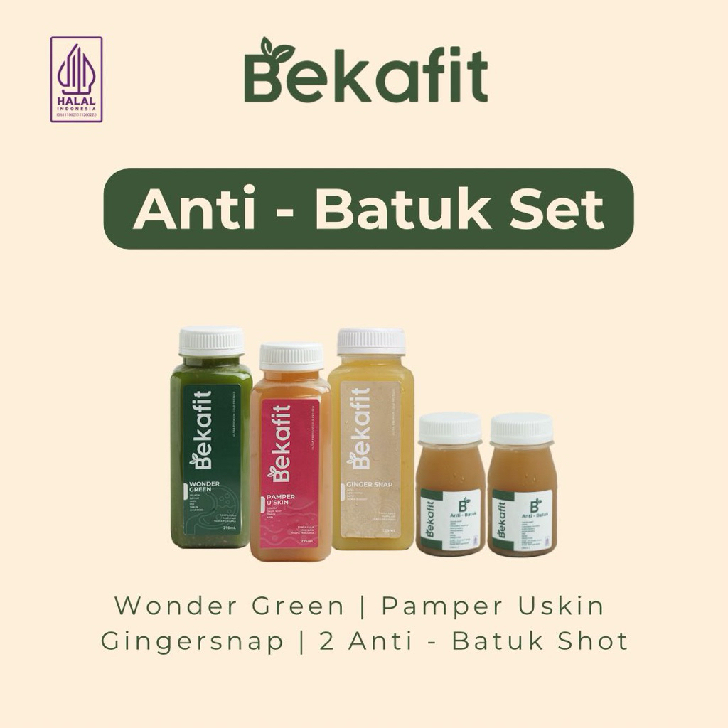 

Bekafit Anti Batuk Set Cold Pressed Juice - Jus Sehat Alami