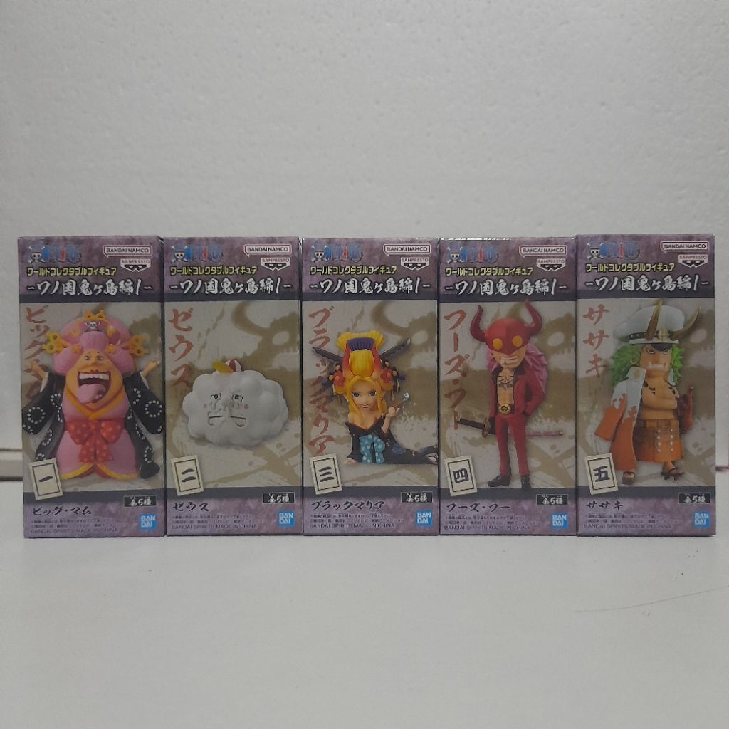 WCF ONE PIECE ORIGINAL WCF ONIGASHIMA VOL 1 (BIG MOM, ZEUZ,  Black Maria, Who Who, Sasaki) Japver MI