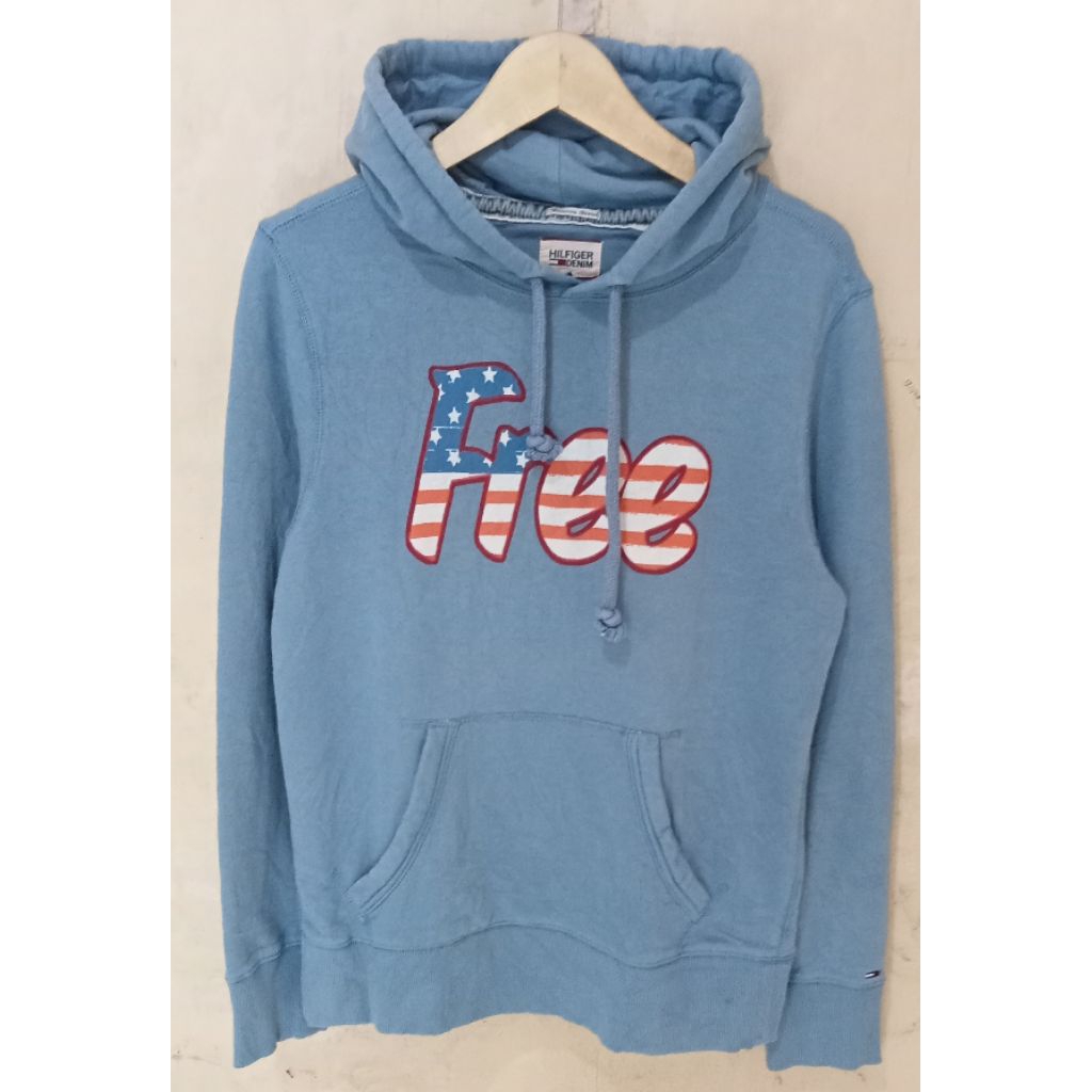 Hoodie HILFIGER DENIM biru denim second