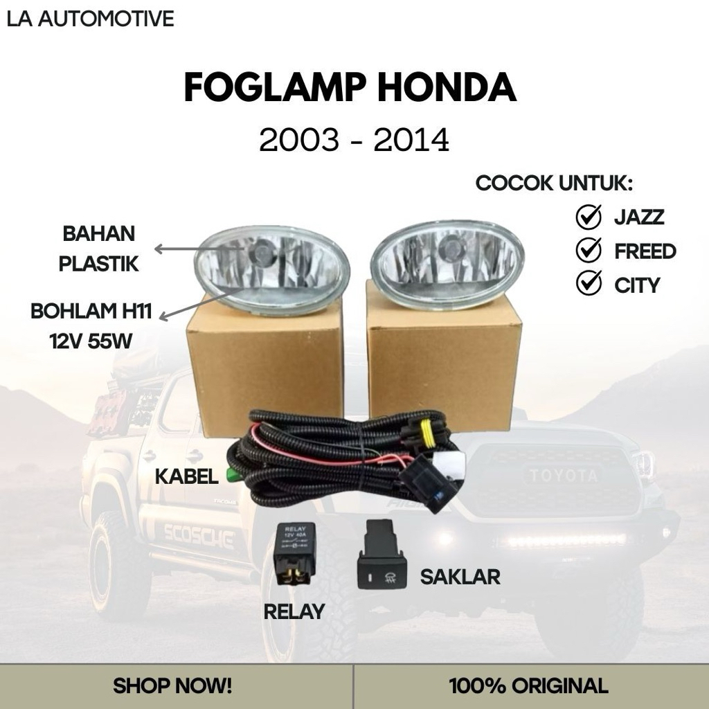 FOGLAMP HONDA JAZZ FREED CITY 2003-2014