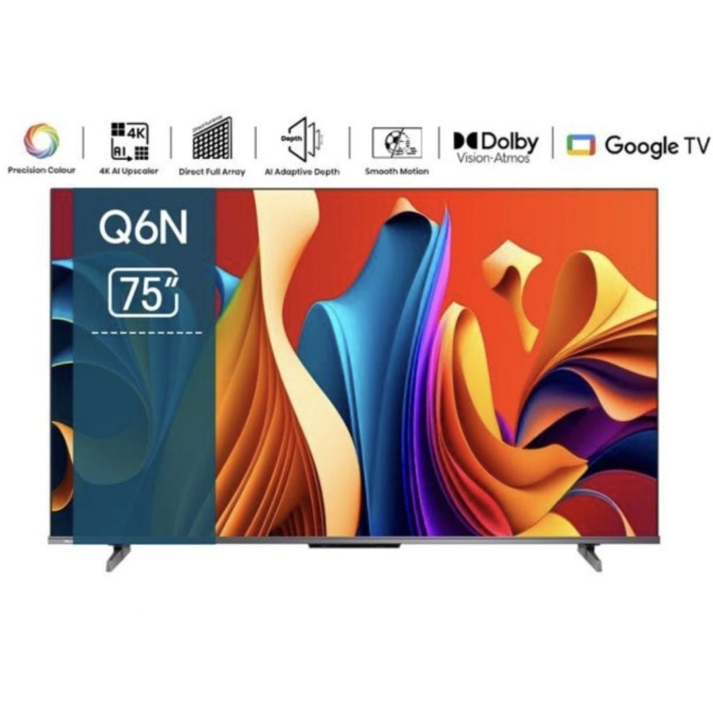 QLED HISENSE 75INCI  TV 75Q6N
