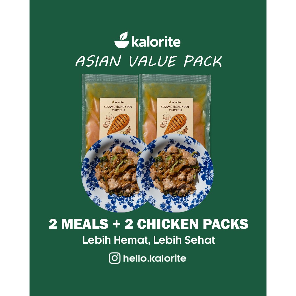 

Asian Value Pack | Diet Sehat Tinggi Protein | Rendah Lemak & Tanpa Gula | Fat Loss Meal Prep