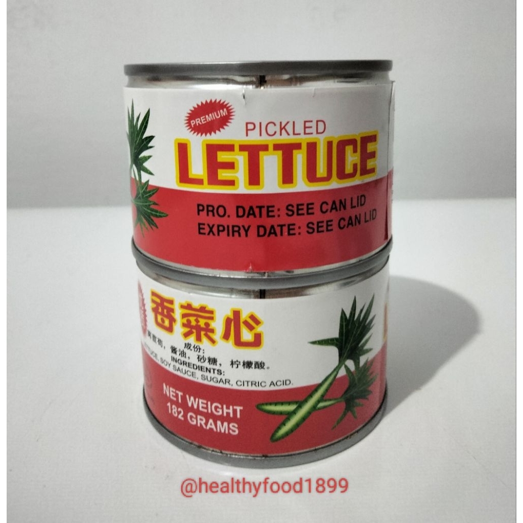

Pickled Lettuce Premium – Sayuran Asin Kalengan 182g