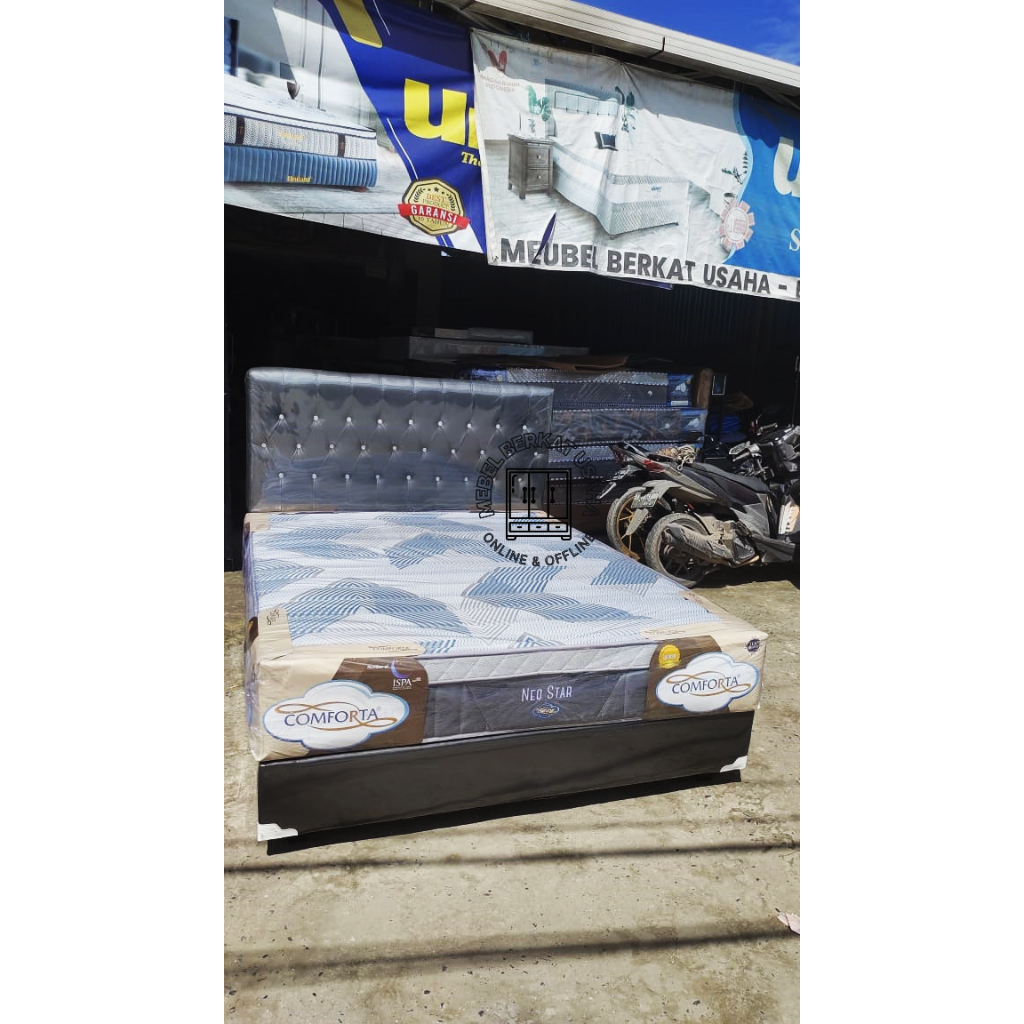 SPRINGBED SET DIVAN + KASUR SPRINGBED COMFORTA 160X200 I 180X200