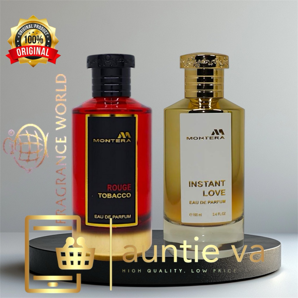 Perfume Montera Instant Love and  Rouge T0bacc0 By FRAGRANCE WORLD Parfume ORIGINAL 100%