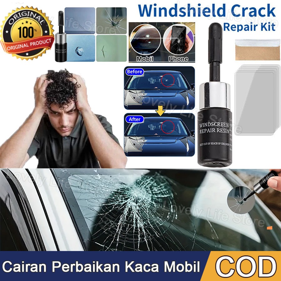 【COD】Lem Kaca Retak Mobil Retak Panjang Pecah Serba Guna Terbukti Ampuh /Lem Kack Mobil Windshield R